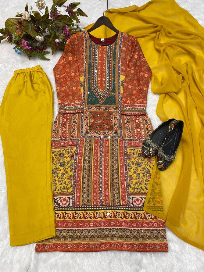 LG 1848 Maslin Printed Designer Readymade Suits Exporters In India